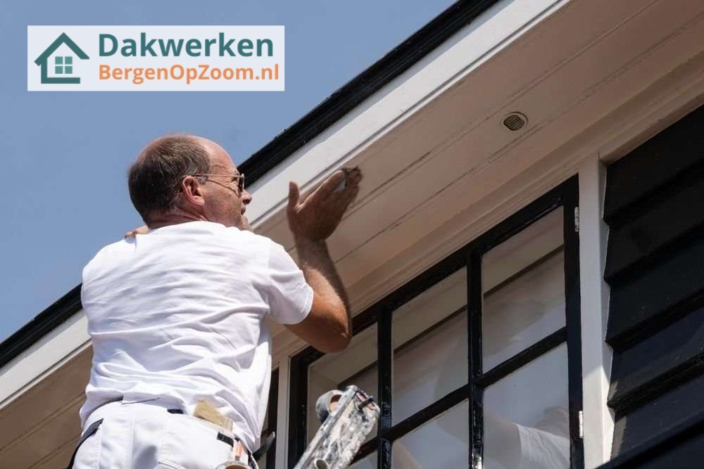 Dakgoot afwerken door onze dakdekker in Bergen op Zoom